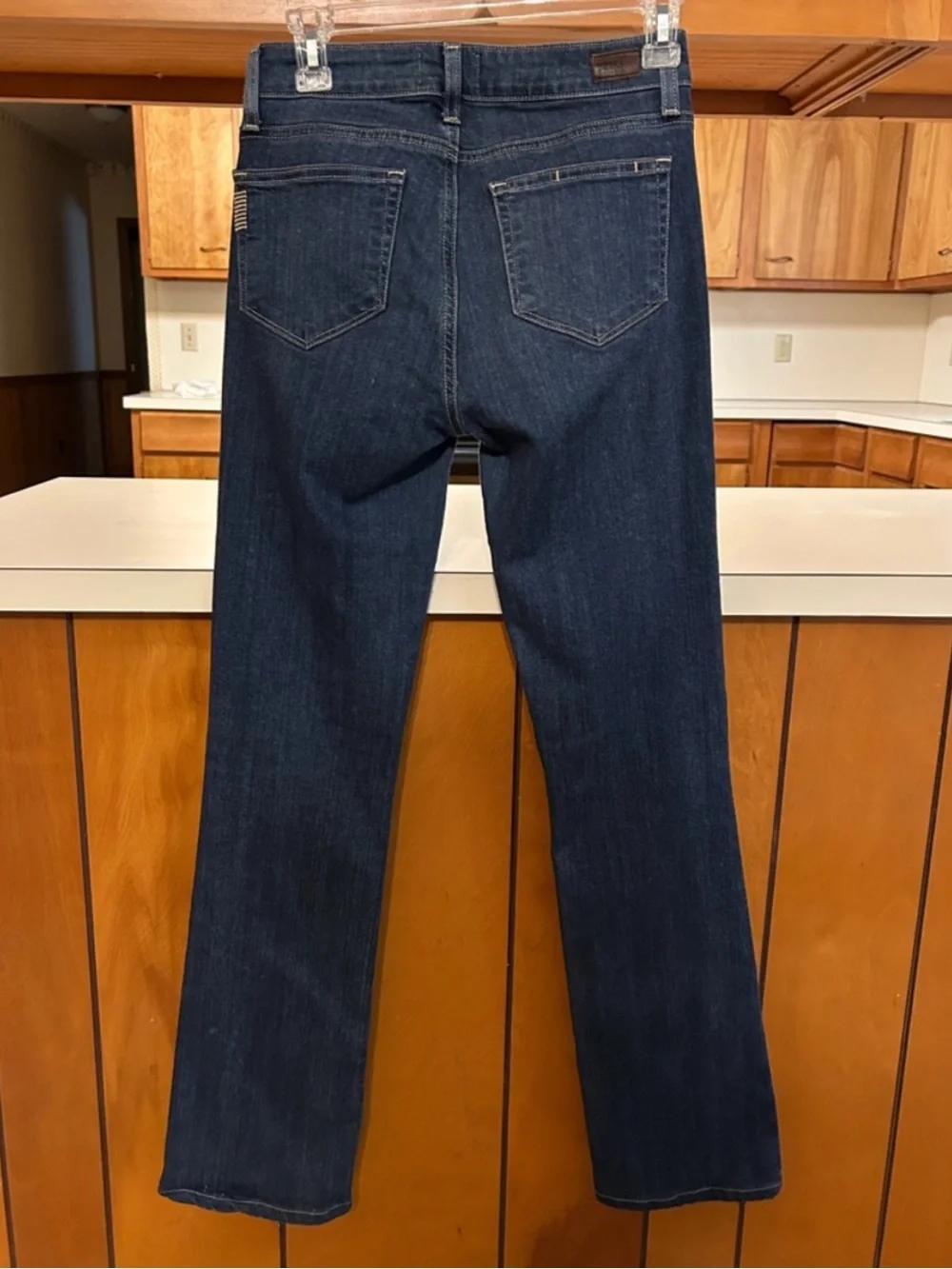 Paige Manhattan Mid Rise Slim Bootcut Jean Vivien Wash Womens 26 - 28x32.5 K